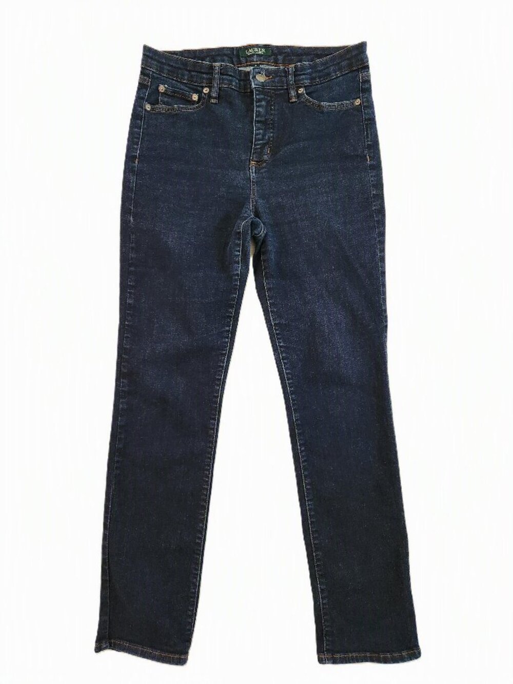 Lauren Ralph Lauren Dark Wash Premier Straight Leg Jeans Size 10
